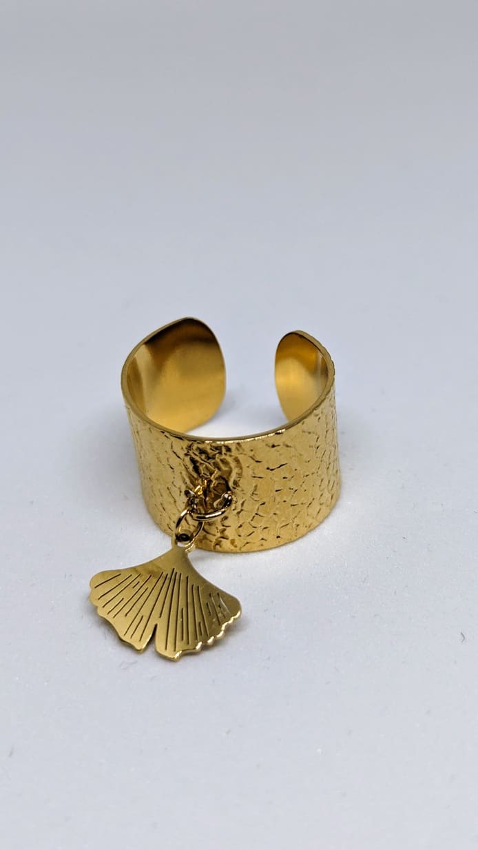 Bague breloque Ginky (existe en doré et argenté)