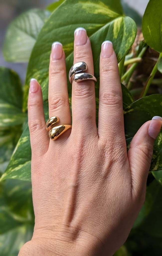 Bague Bella (existe en doré et argenté)