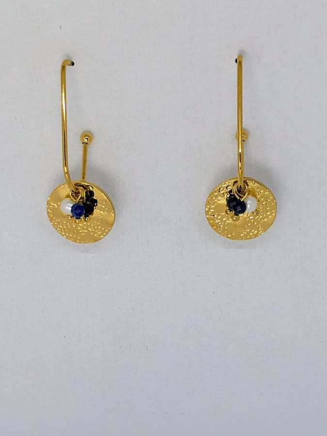 boucles d'oreilles en acier inoxydable doré pour femme tendance