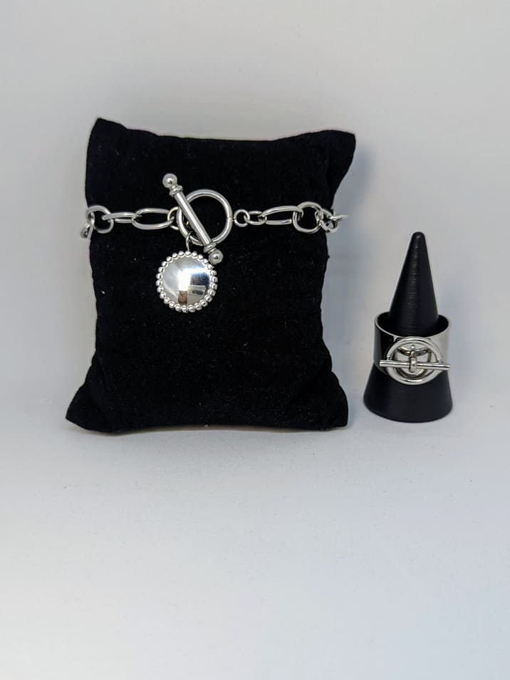 Ensemble Bracelet et Bagaue Tania
