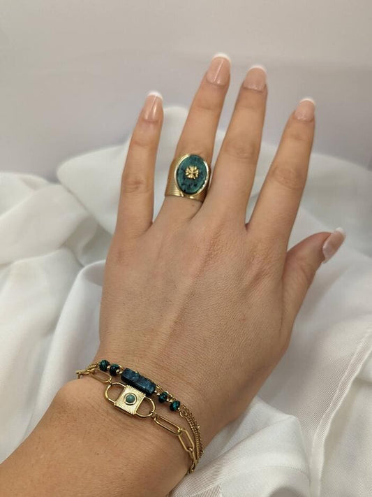 Ensemble Bracelet et Bague Cassandra