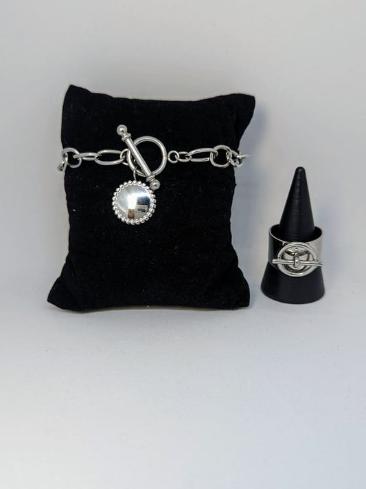 Ensemble Bracelet et Bagaue Tania