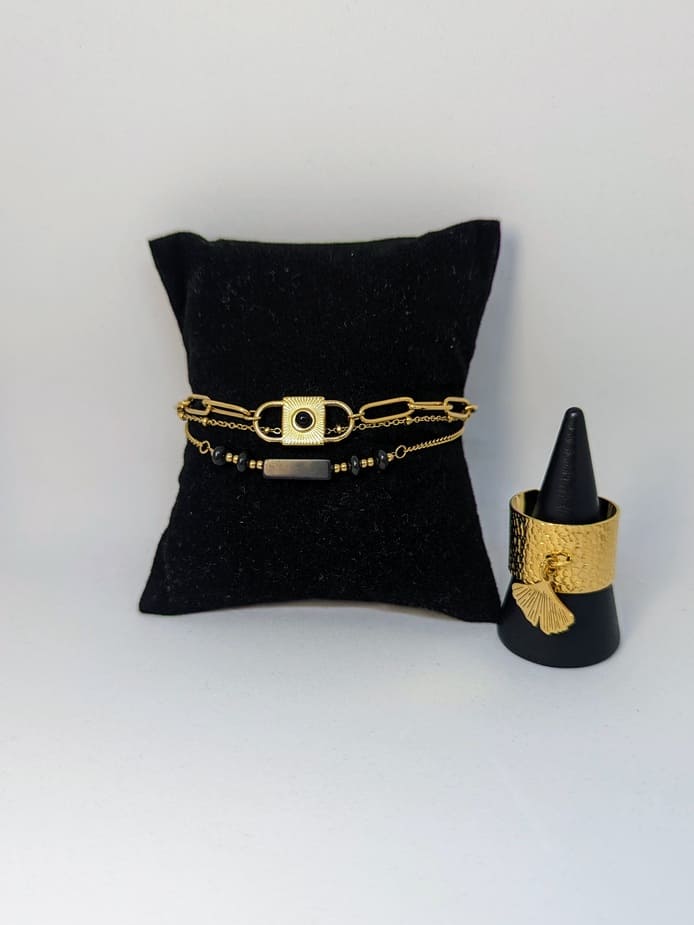 Ensemble Bracelet et Bague Cassandra